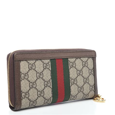 gucci ophidia zip around wallet.